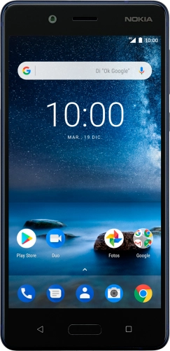 Imagen 1: Vista frontal del Nokia 8 - Silver