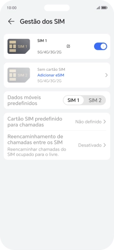 Prima Adicionar eSIM.