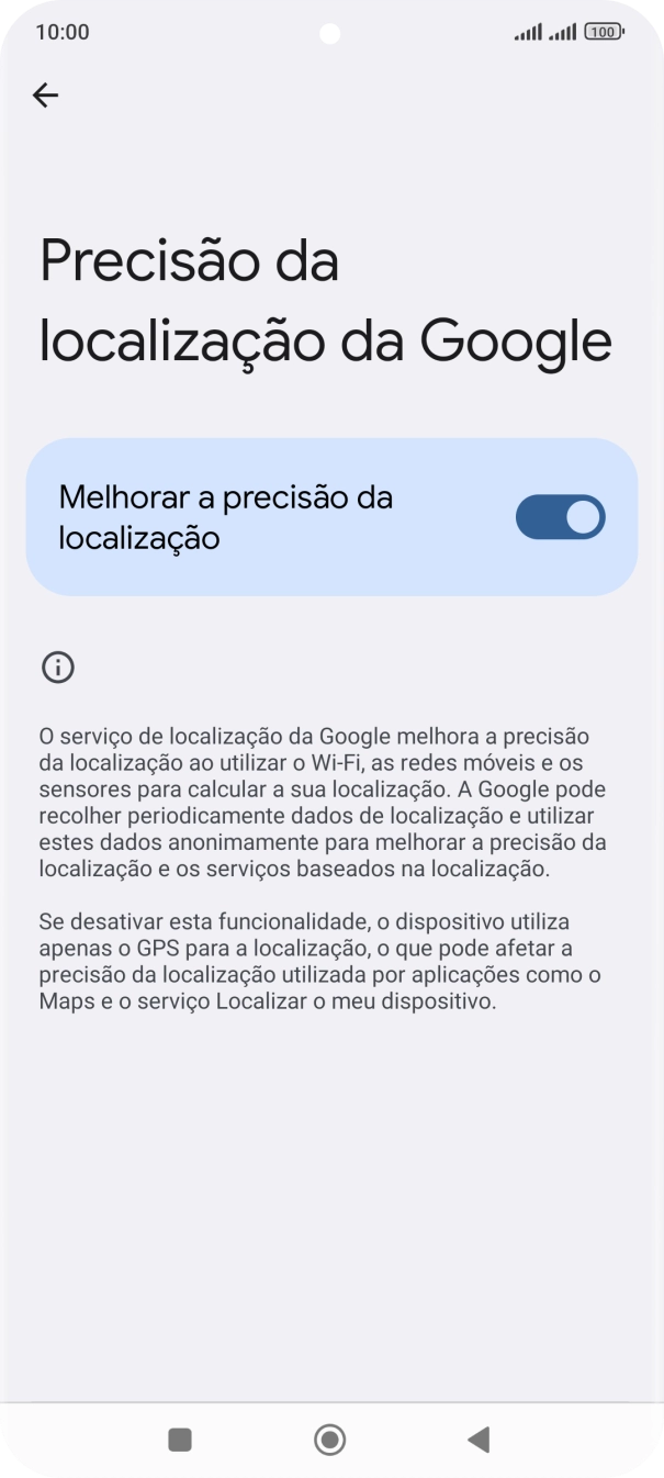 Se premir o indicador junto a 