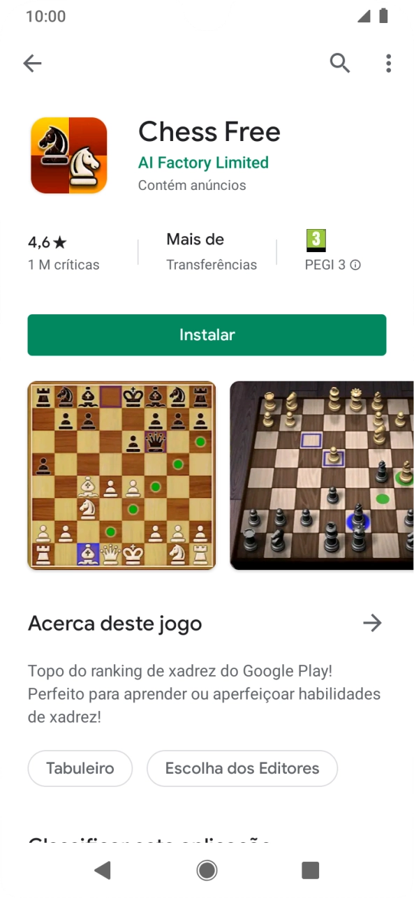Prima Instalar e siga as indicações no ecrã para instalar a app.