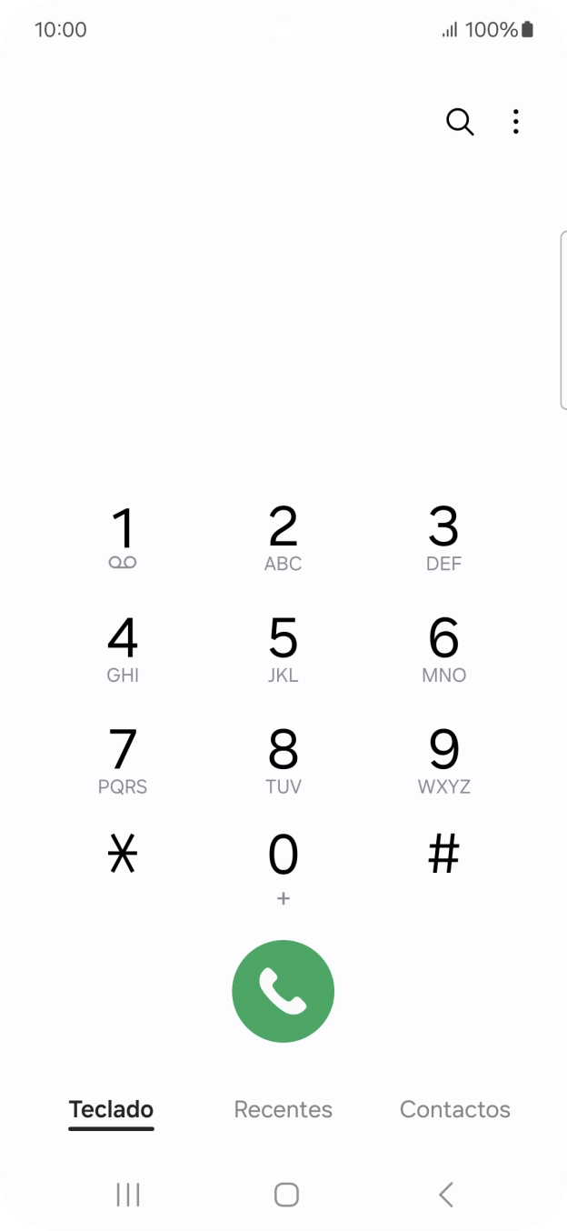 Prima o ícone de menu.