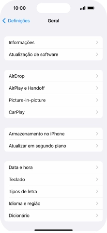 Prima Data e hora.