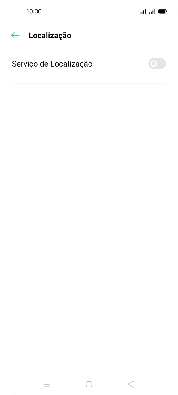 Prima o indicador para ativar ou desativar a função.