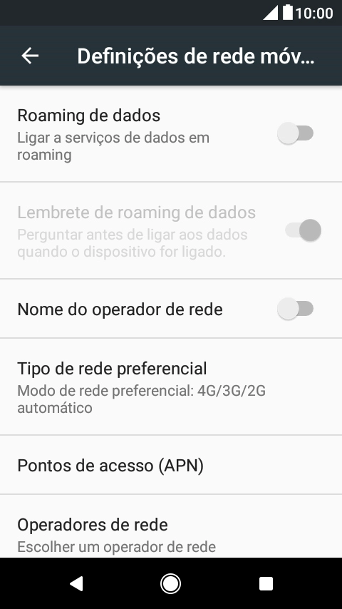 Prima Pontos de acesso (APN).