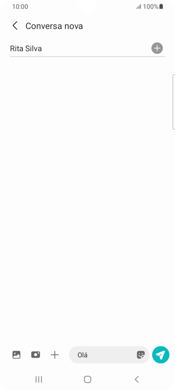 Prima o ícone de imagens.