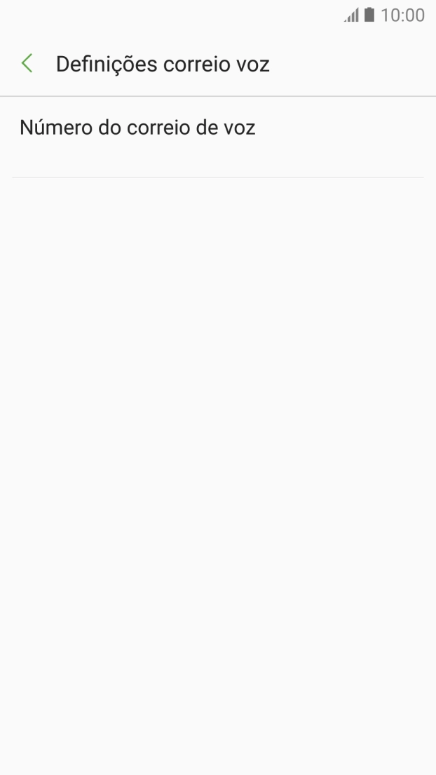 Prima Número do correio de voz.