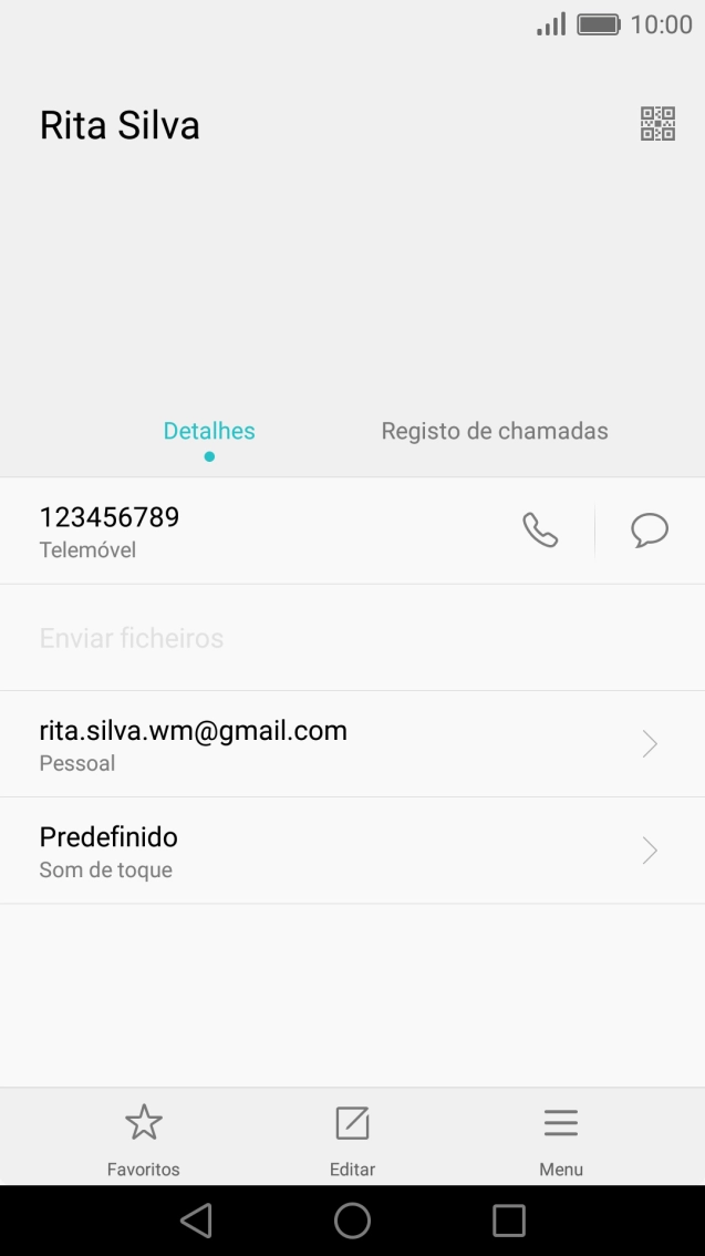 Prima o número pretendido.