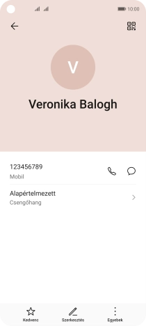 Húzd az ujjad felfelé a kijelző aljáról, hogy visszatérj a kezdőképernyőhöz.