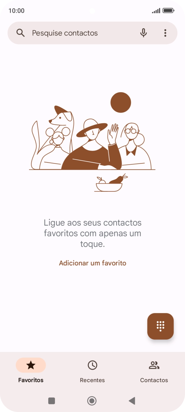 Prima o ícone de menu.