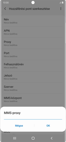 Írd be azt, hogy 80.244.097.002, és válaszd az OK lehetőséget.