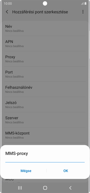Írd be azt, hogy 80.244.097.002, és válaszd az OK lehetőséget.