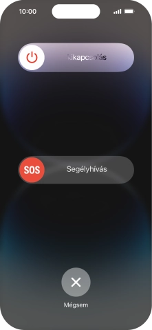 Kattints a kikapcsolás ikonra, és húzd az ikont jobbra.