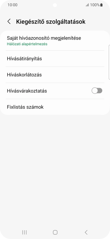 Válaszd a Hívásátirányítás lehetőséget.