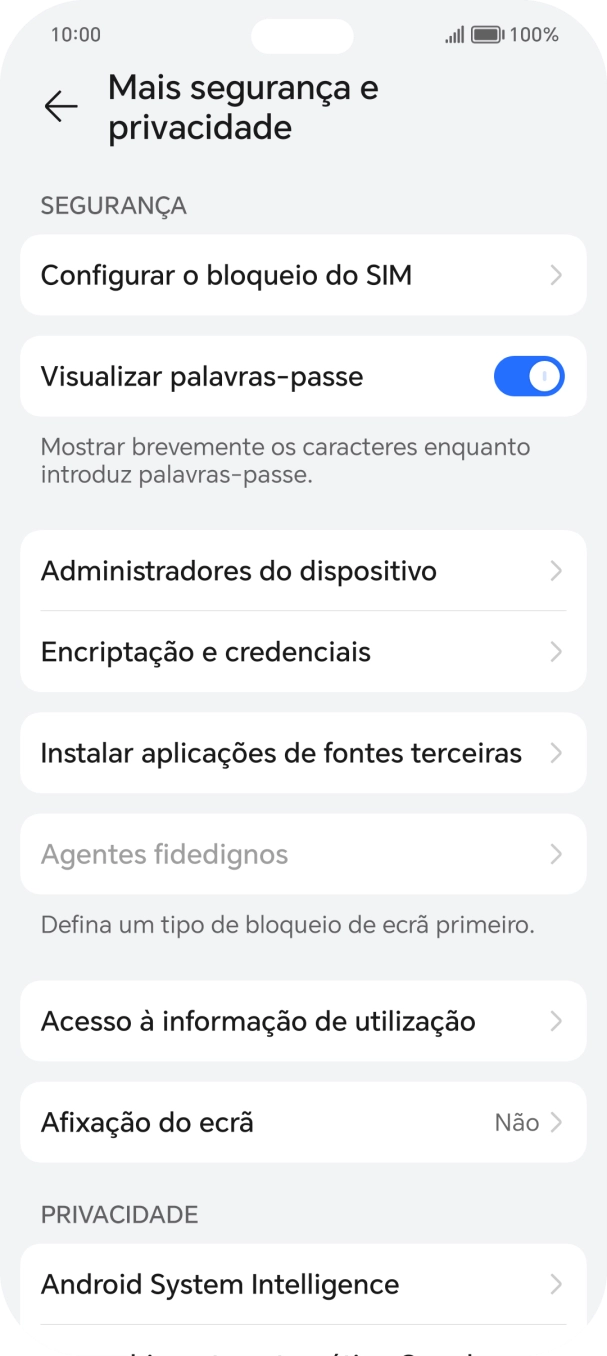 Prima Configurar o bloqueio do SIM.