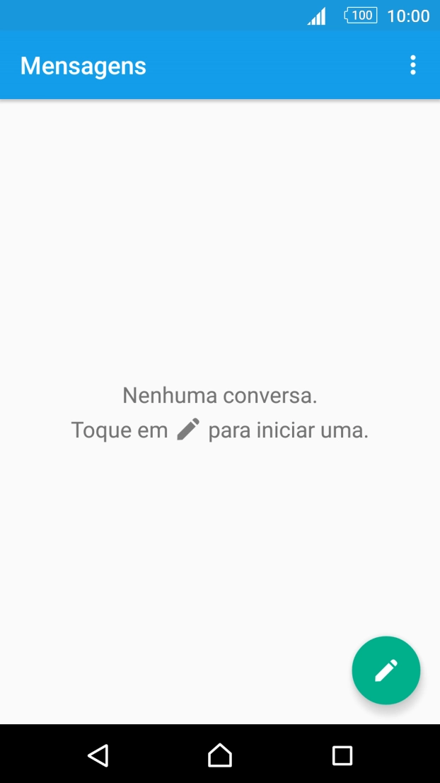 Prima o ícone de nova mensagem.