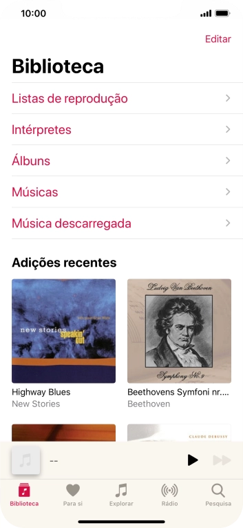 Prima Listas de reprodução.