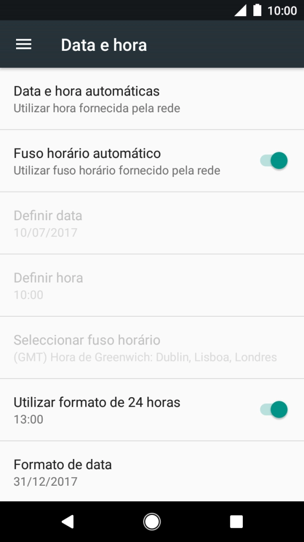 Prima a tecla de início para terminar e voltar ao ecrã inicial.