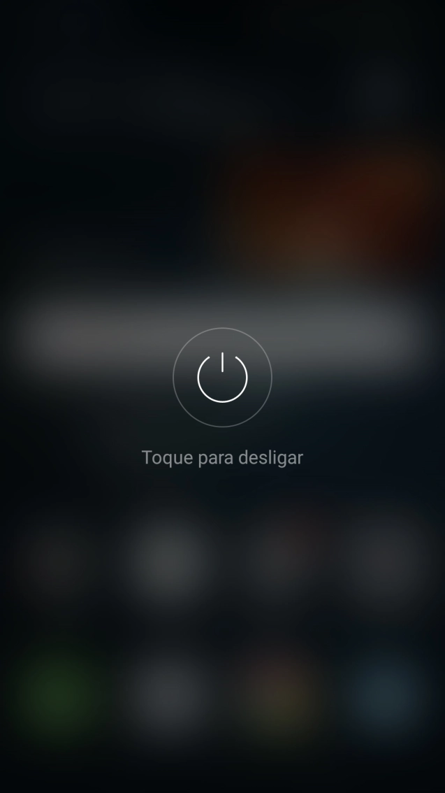 Prima Toque para desligar.
