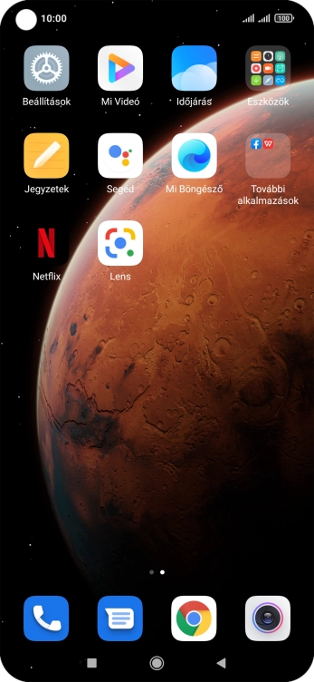 Válaszd a Beállítások lehetőséget.