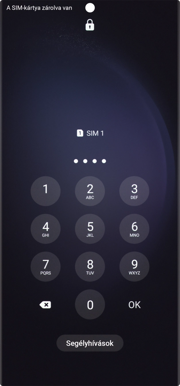 Amennyiben a telefon kéri, írd be a PIN-kódodat, és válaszd az OK lehetőséget.