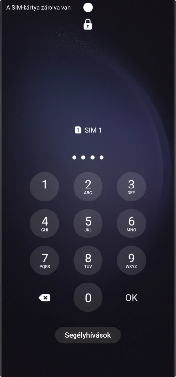 Amennyiben a telefon kéri, írd be a PIN-kódodat, és válaszd az OK lehetőséget.