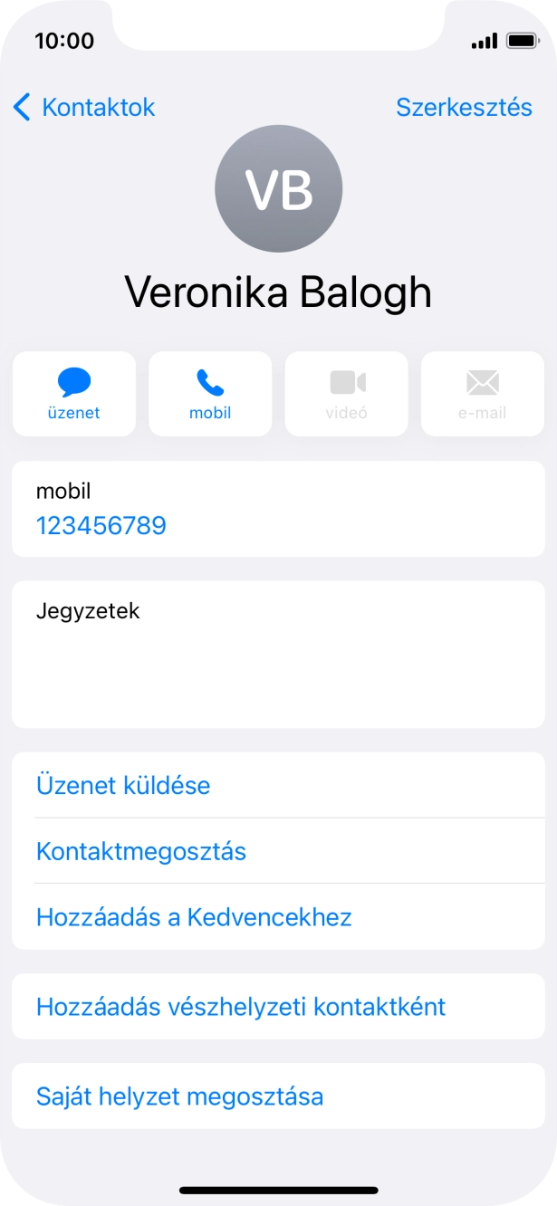 Húzd az ujjad felfelé a kijelző aljáról, hogy visszatérj a kezdőképernyőhöz.