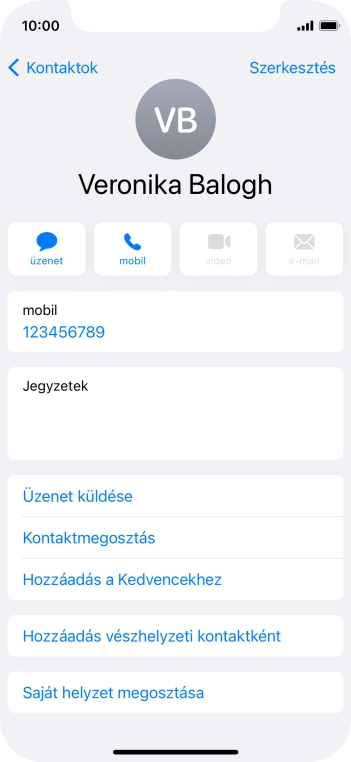 Húzd az ujjad felfelé a kijelző aljáról, hogy visszatérj a kezdőképernyőhöz.