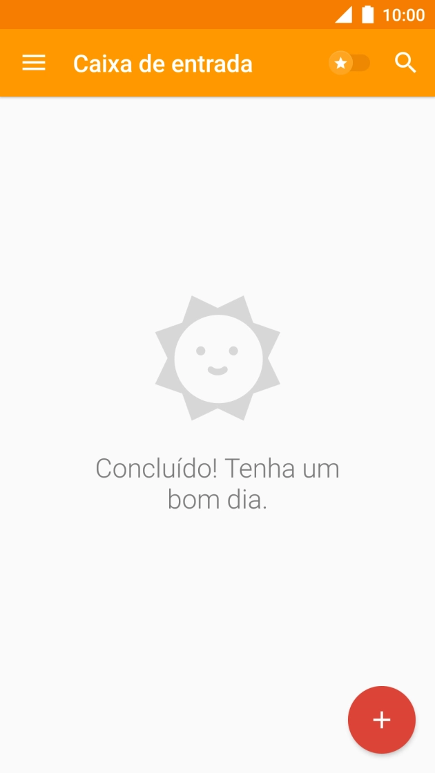 Deslize o dedo sobre o ecrã da esquerda para a direita.