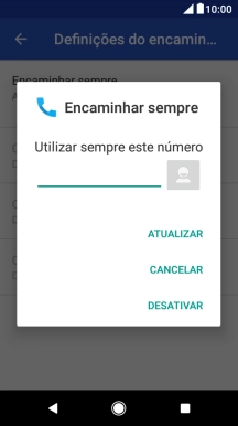 Prima DESATIVAR.