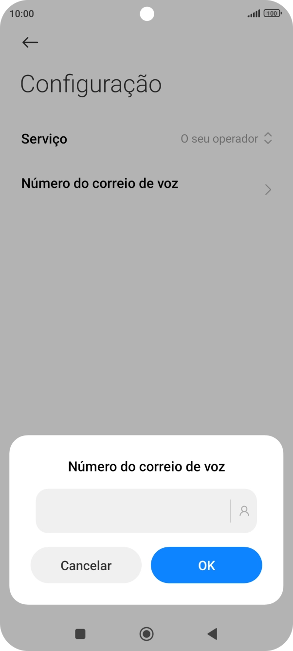 Introduza 123 e prima OK.