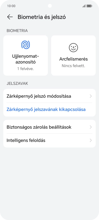 Válaszd a Zárképernyő jelszavának kikapcsolása lehetőséget, és írd be az extra képernyőzárkódot, amit korábban már beállítottál.