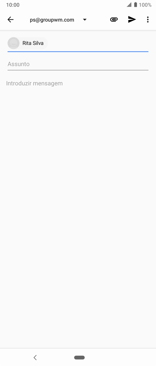 Prima Assunto e introduza o assunto pretendido.