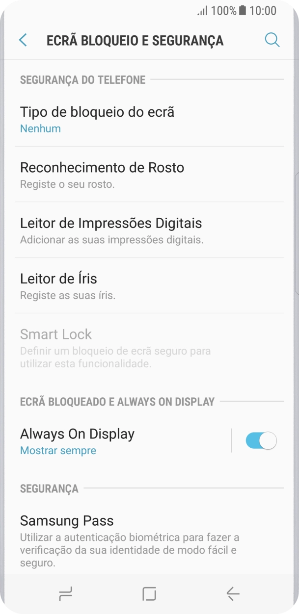 Prima a tecla de início para terminar e voltar ao ecrã inicial.