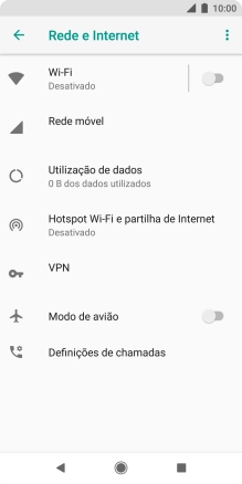 Prima Hotspot Wi-Fi e partilha de Internet.