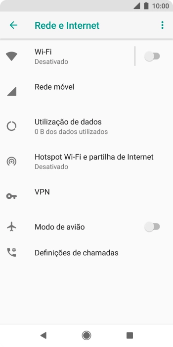 Prima Hotspot Wi-Fi e partilha de Internet.