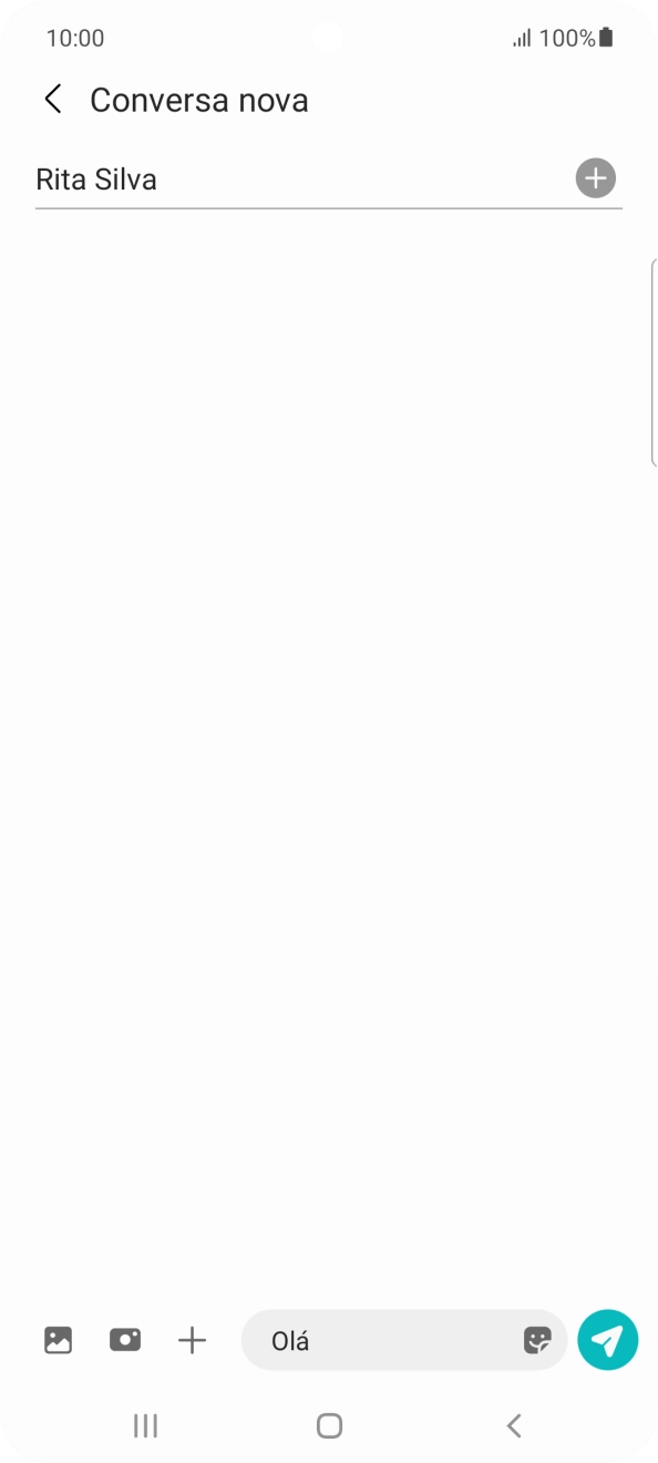 Prima o ícone de imagens.