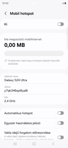 Válaszd a Hálózat neve lehetőséget.
