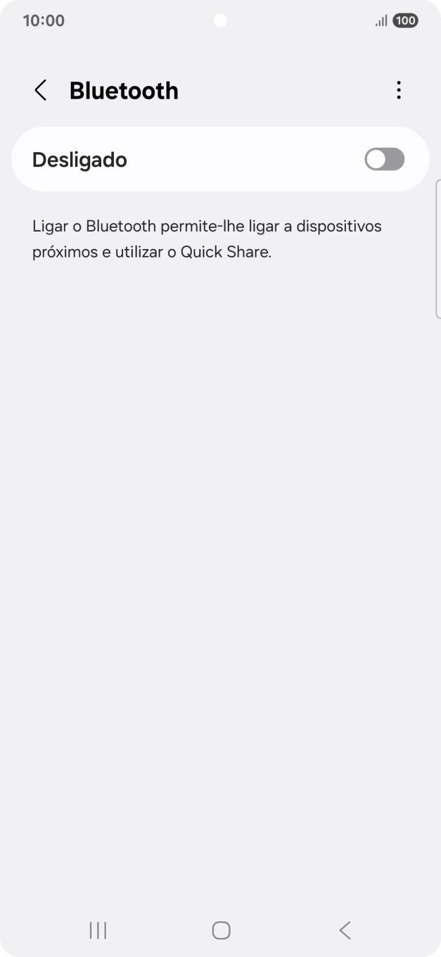 Prima o indicador para ativar a função.