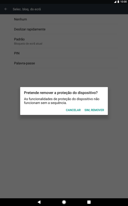 Prima SIM, REMOVER.