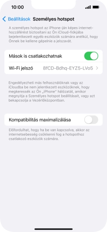 Húzd az ujjad felfelé a kijelző aljáról, hogy visszatérj a kezdőképernyőhöz.