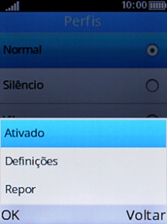 Escolha Definições.