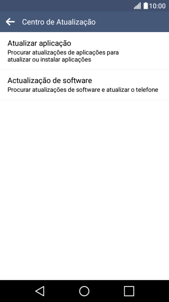 Prima Actualização de software.
