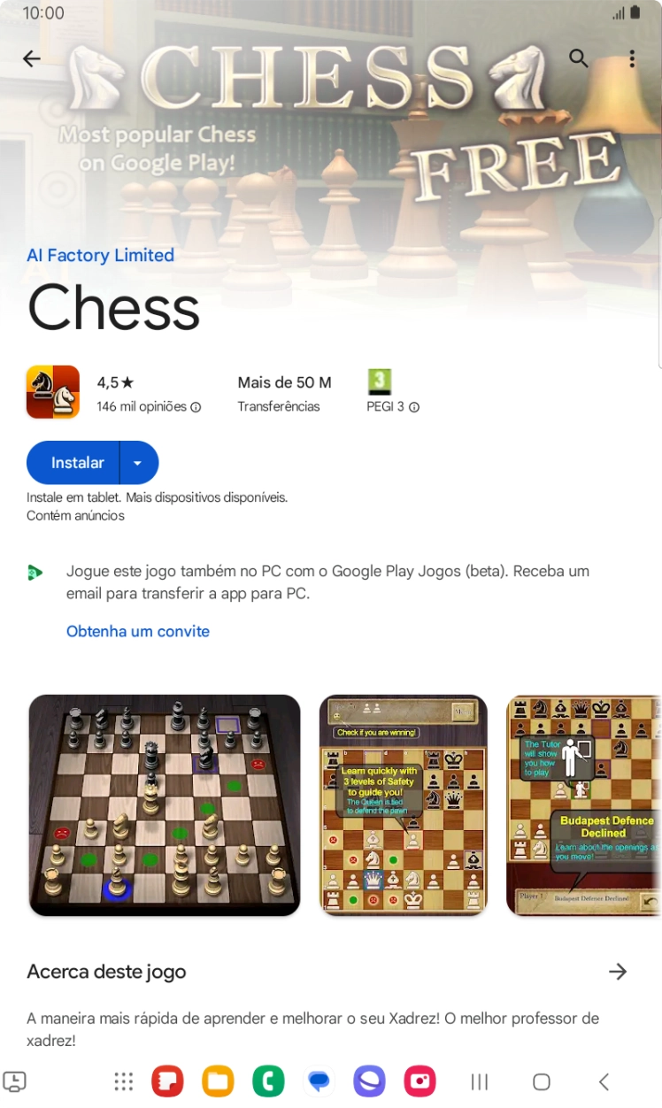 Prima Instalar e siga as indicações no ecrã para instalar a app.
