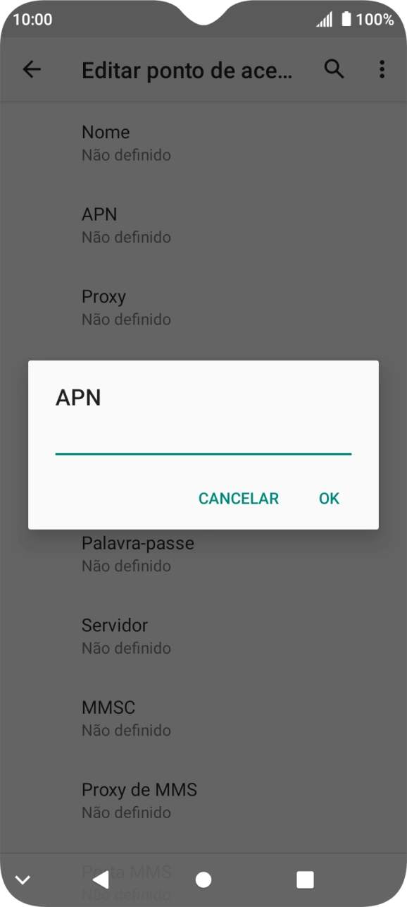 Introduza net2.vodafone.pt e prima OK.