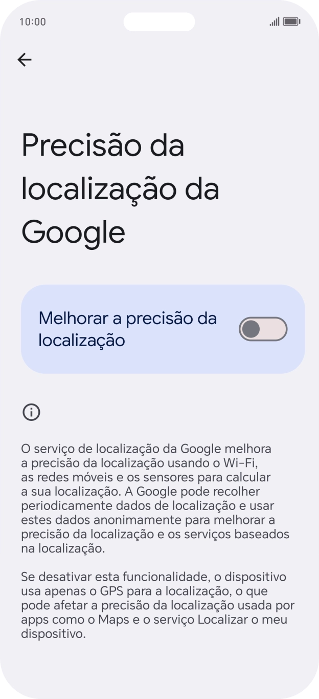 Se premir o indicador junto a 