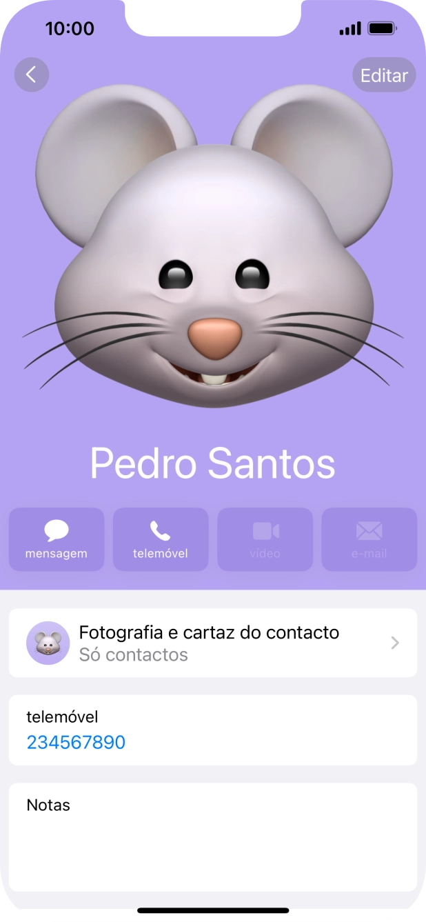 Para voltar ao ecrã inicial, deslize o dedo de baixo para cima a partir da base do ecrã.