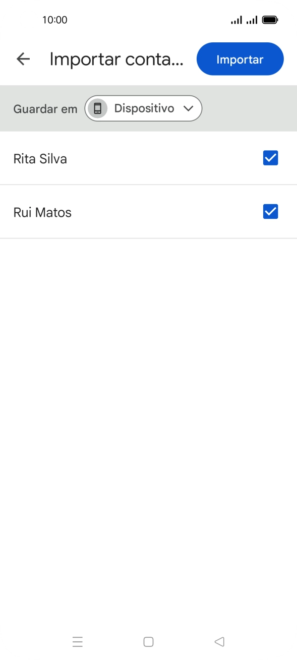 Prima a lista suspensa junto a 