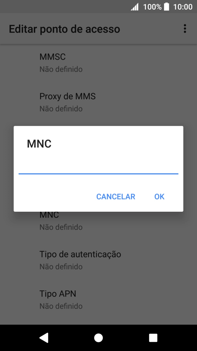 Introduza 01 e prima OK.
