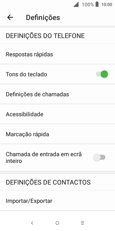 Prima Definições de chamadas.
