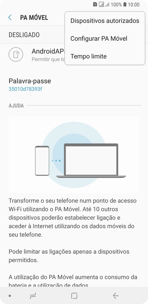 Prima Configurar PA Móvel.